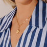 Susan Shaw Magnolia Paperclip Necklace Image - 1