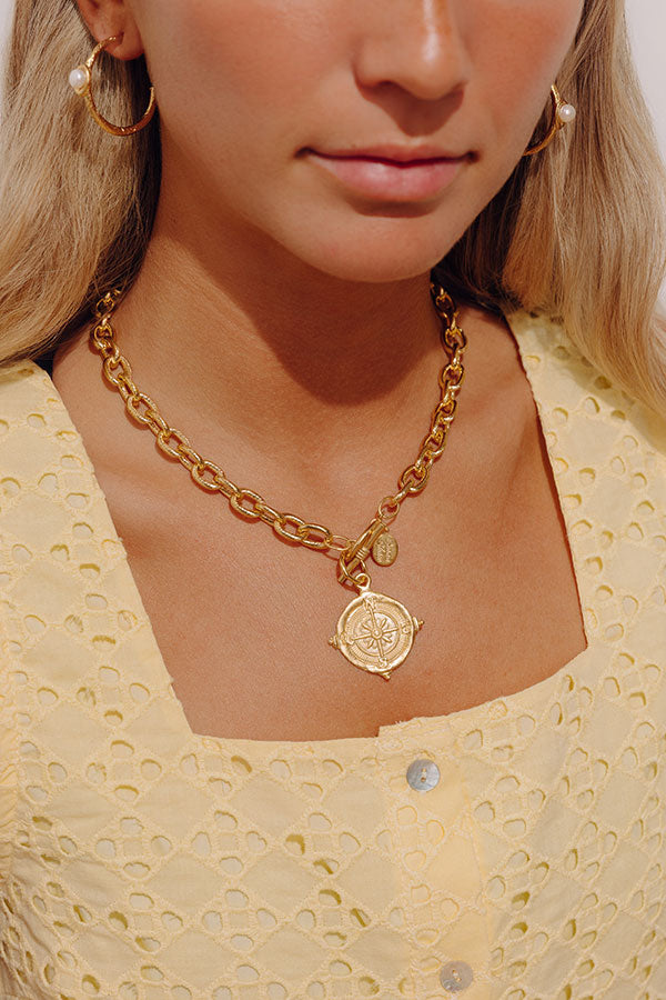 Susan Shaw Compass Toggle Necklace Image - 1