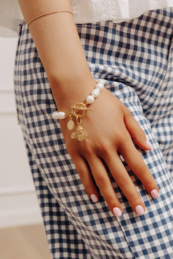 Susan Shaw Honey Bee Pearl Bracelet Image - 2