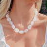 Sweet Statement Necklace in White Image - 1