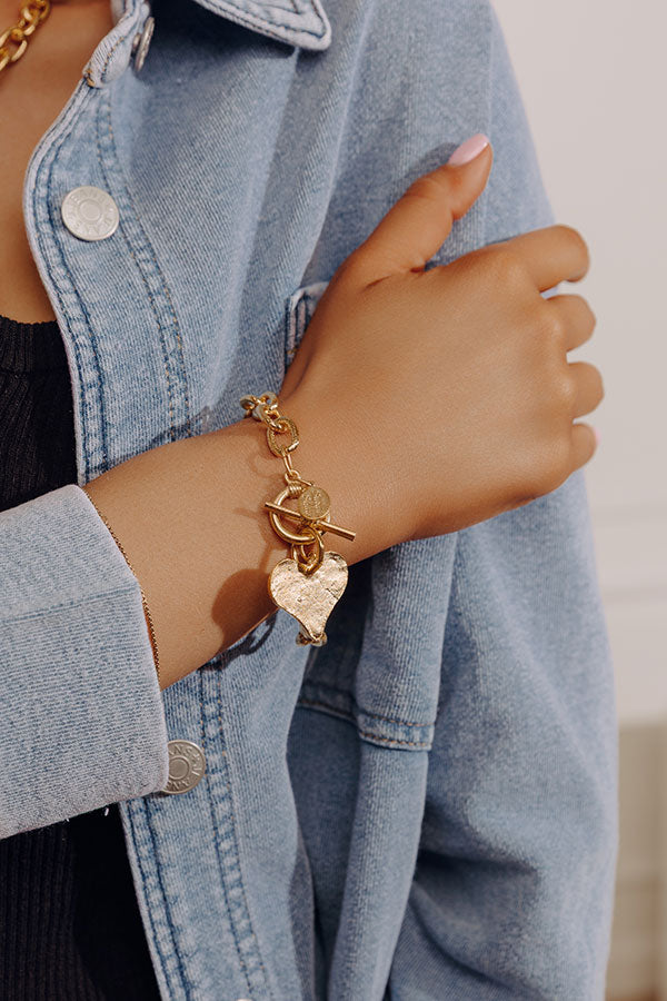 Susan Shaw Heart Toggle Bracelet Image - 1