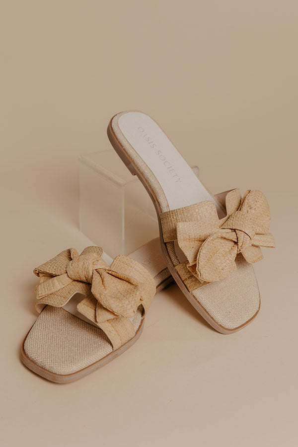 The Ginny Woven Sandal in Natural Image - 2
