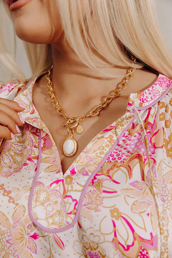 Susan Shaw Caroline Toggle Necklace