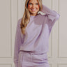 Effortlessly Soft Scuba Sweatshirt in Lavender Image - 1