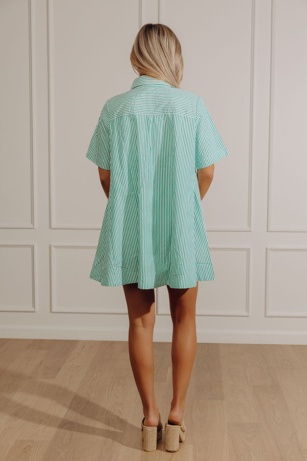 Fresh Lines Stripe Mini Dress Image - 4