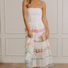 Twirl On The Terrace Eyelet Tiered Midi Dress Image - 1