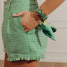 First Class Chic Scarf Cuff Bracelet in Green Image - 1