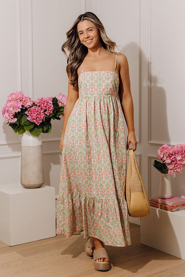 Dolce Days Floral Midi Dress Image - 1