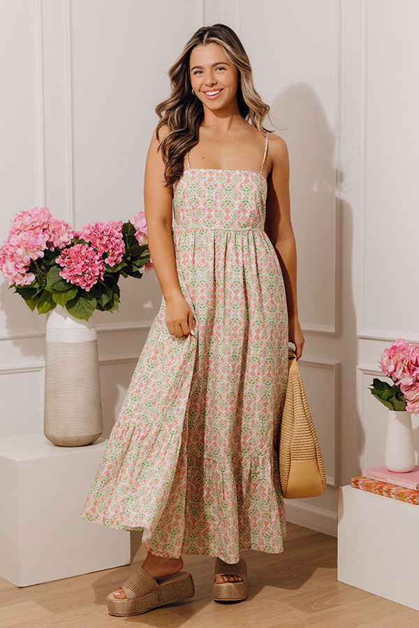 Dolce Days Floral Midi Dress Image - 2