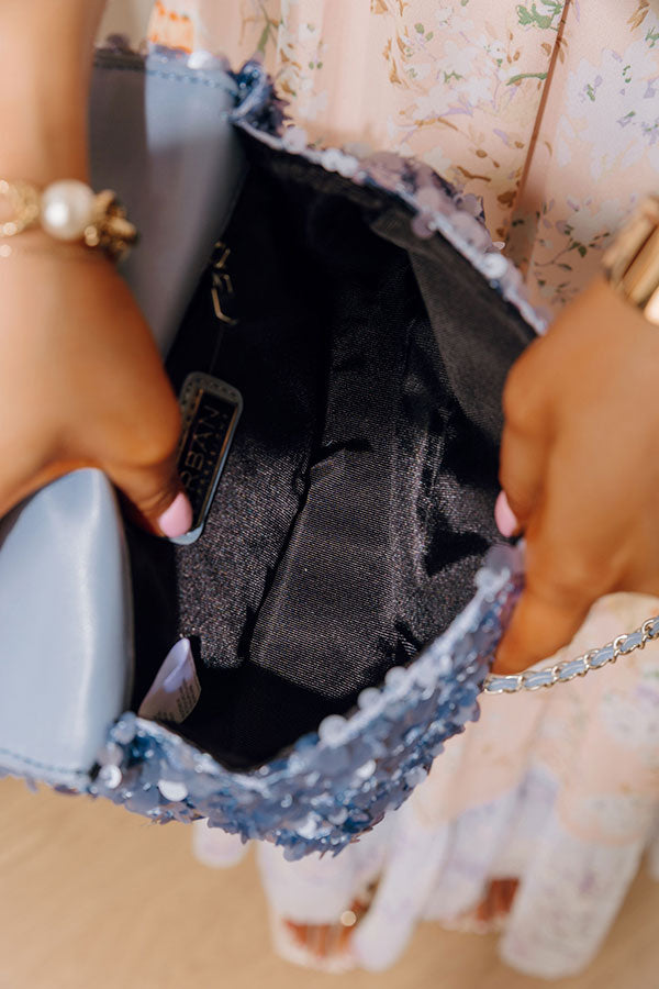 Ella Sequin Purse in Blue Image - 2