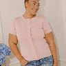Simple Joy Knit Button Up Top Curves Image - 1