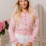 Cute Cafe Stripe Cardigan Image - 1