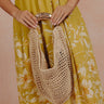 Camden Straw Woven Hobo Bag in Natural Image - 1