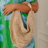 Camden Straw Woven Hobo Bag in Natural Image - 1
