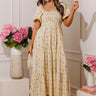 City Of Flowers Pleated Midi Dress Image - 1