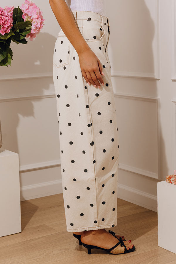 Spotted Around Town High Waist Barrel Leg Jean in Black Image - 2