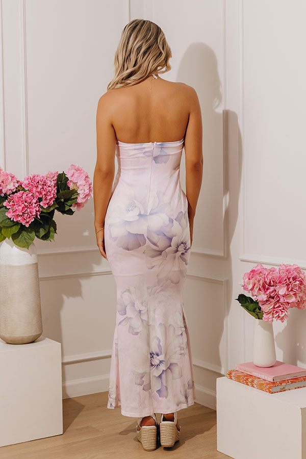 Pretty As A Peony Floral Maxi Dress Image - 5