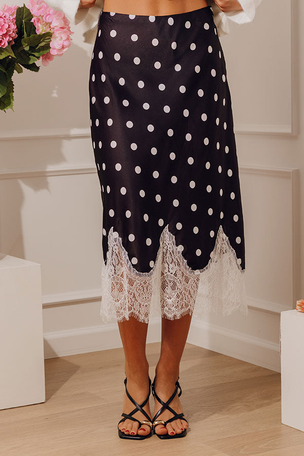 Spotlight Moment High Waist Satin Midi Skirt Image - 2