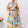 Bellini On The Terrace Floral Midi Dress Curves Image - 1