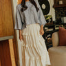 Timeless Charm Cable Knit Sweater Top in Airy Blue Image - 1