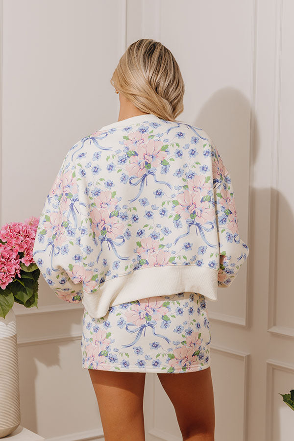 Feeling Sweet Floral Sweatshirt Image - 4