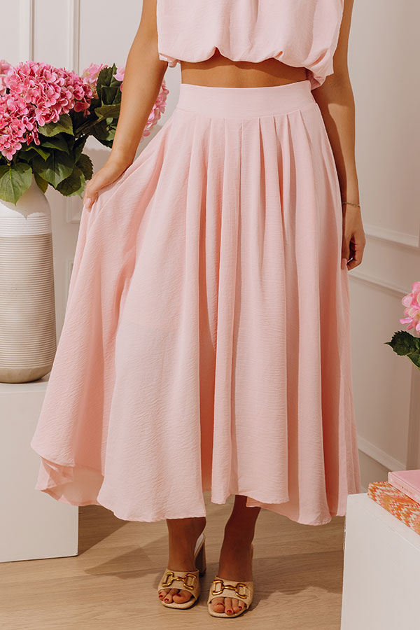 Social Brunch High Waist Midi Skirt Image - 2