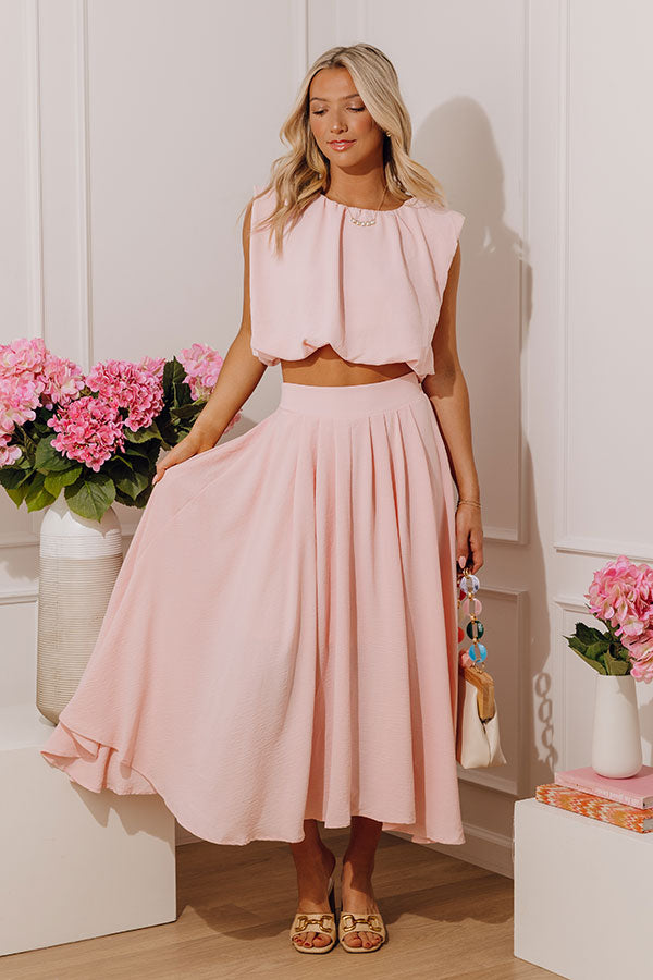 Social Brunch High Waist Midi Skirt Image - 5
