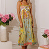 Tropical Escape Color Block Midi Dress Image - 1