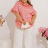 Sweet Stitch Eyelet Embroidered Top Curves Image - 1