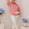 Sweet Stitch Eyelet Embroidered Top Curves Image - 1