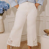 RISEN Eliza High Waist Eyelet Wide Leg Jean Curves Image - 1