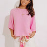 Modern Ease Knit Top in Pink Image - 1