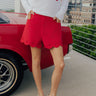 The Maya High Waist Scalloped Shorts Image - 1