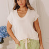 Light And Airy Knit Top in Cream Image - 1