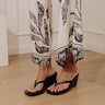 Murphy Faux Leather Wedge in Black Image - 1