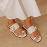 Yummy Faux Leather Sandal in Ivory Image - 1
