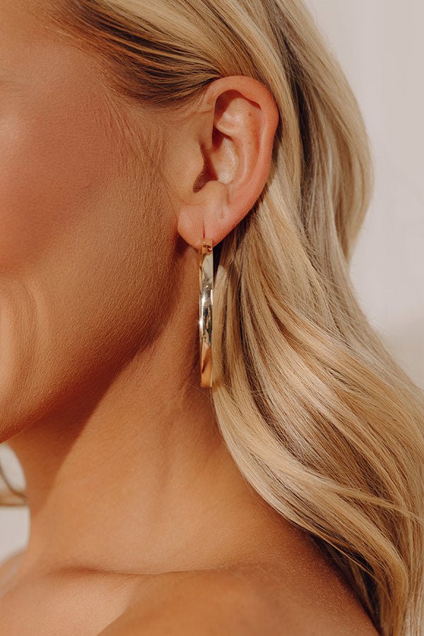 Melinda Maria Ashley Reversible 2 inch Hoop Earrings Image - 2