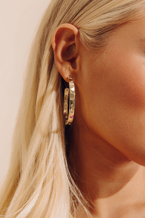 Melinda Maria Ashley Rodeo 2 inch Hoop Earrings Image - 2