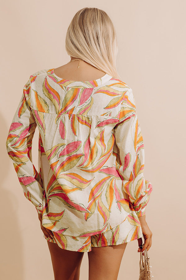 Resort Luxe Button Up Top Image - 4