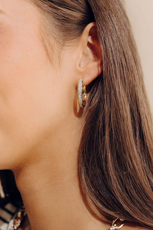 Melinda Maria Ashley Infinity 1 inch Reversible Hoop Earrings Image - 2