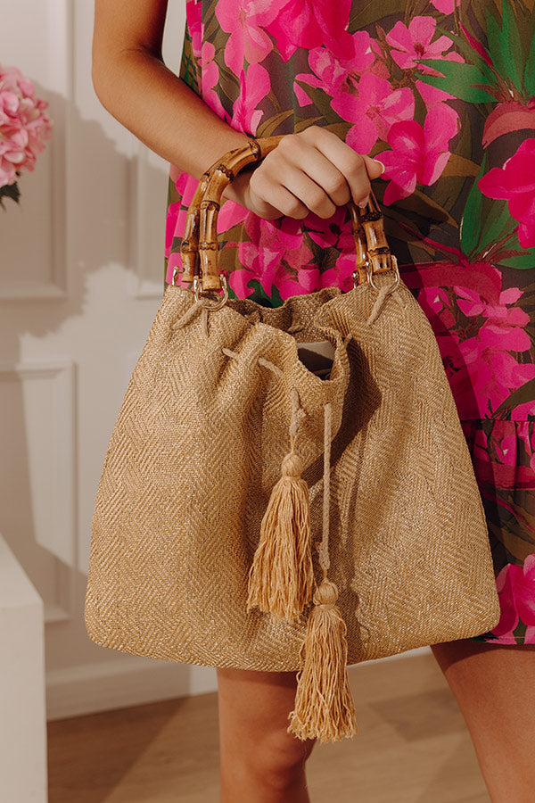 Golden Trip Woven Tote Image - 1