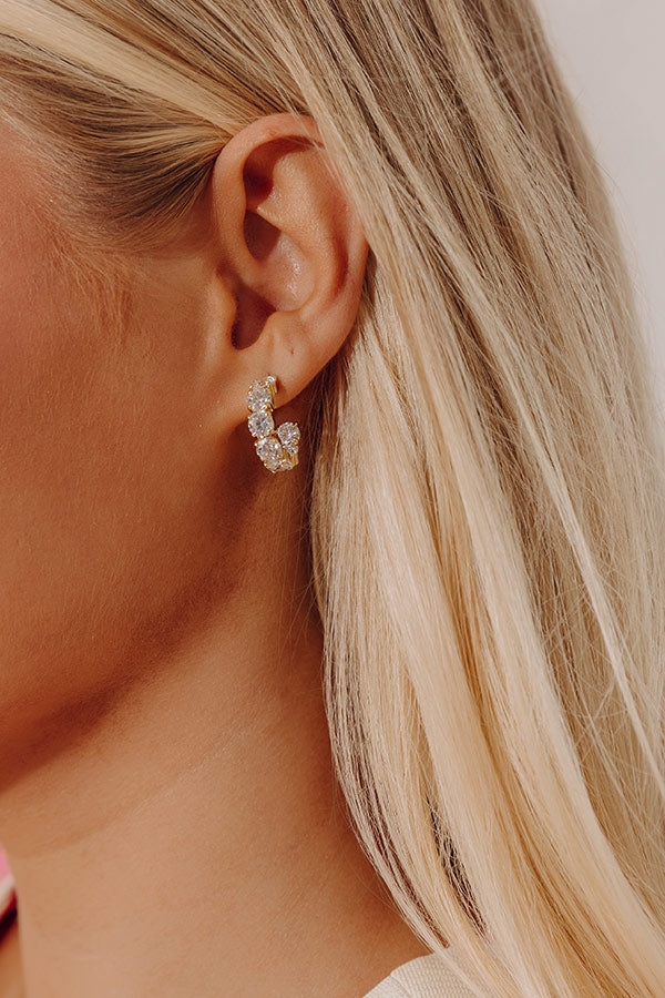 Melinda Maria Oh She Fancy .75 Hoop Earrings Image - 2