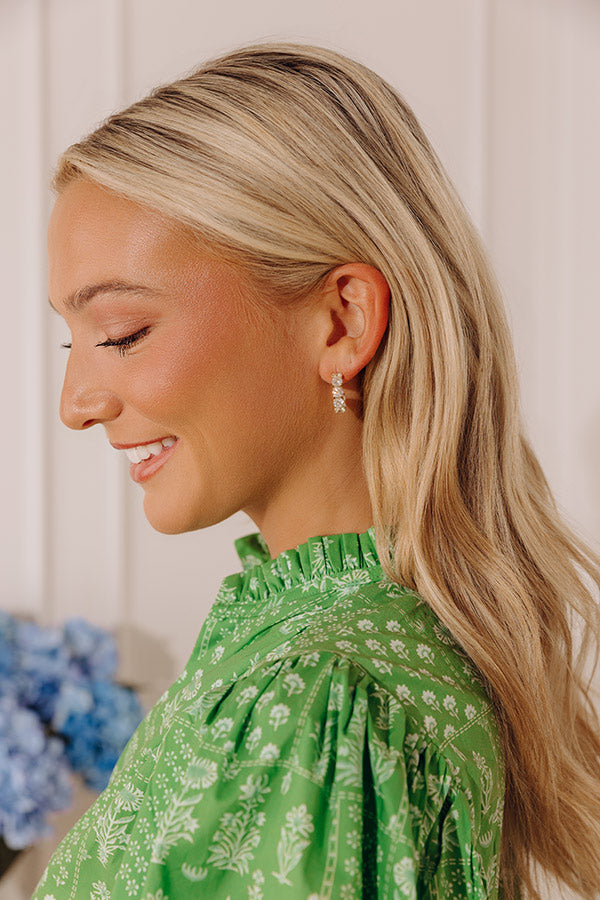 Melinda Maria Oh She Fancy .75 Hoop Earrings Image - 1