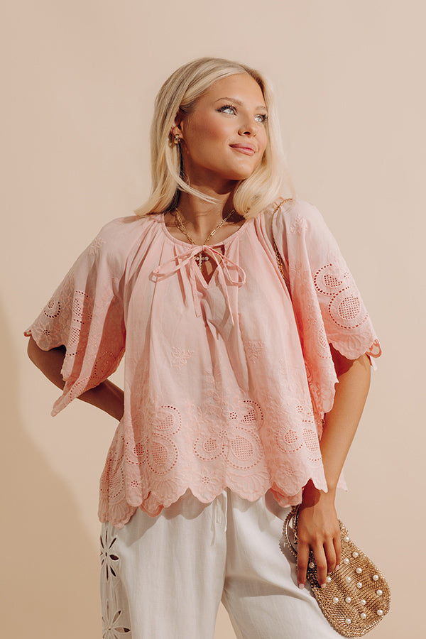 Easy Grace Floral Embroidered Top Image - 1