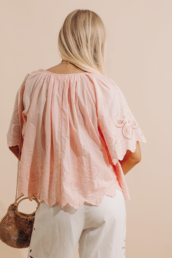 Easy Grace Floral Embroidered Top Image - 4