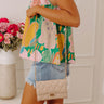 City Classic Faux Leather Quilted Clutch in Warm Taupe Image - 1