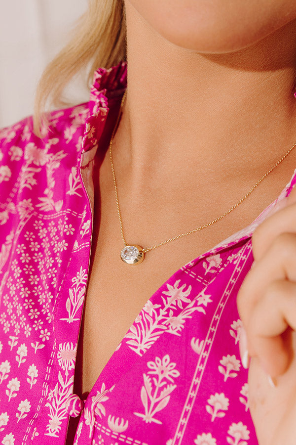 Melinda Maria She's a Boss Pendant Necklace