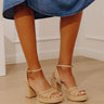 Orion Raffia Woven Platform Heel Image - 1