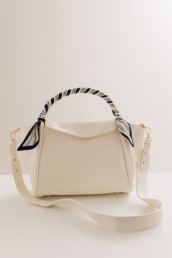 Manhattan Views Faux Leather Purse in White