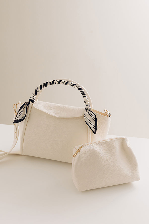 Manhattan Views Faux Leather Purse in White Image - 1